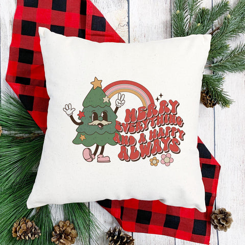 Merry Christmas and a Happy Always Pillow Cover