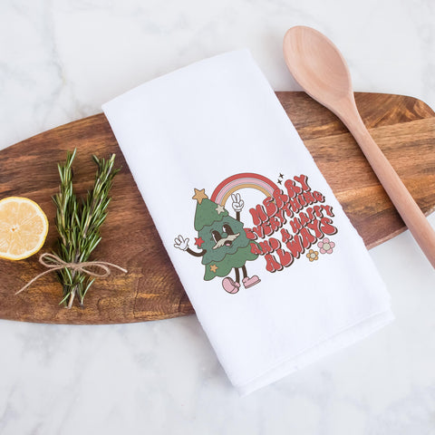 Merry Christmas Everything and a Happy Always Kitchen Towel