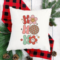 Ho Ho Ho Retro Christmas Pillow Cover