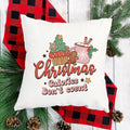 Christmas Calories Don't Count Pillow Cover
