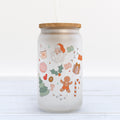 Christmas Frosted Glass Can Tumbler