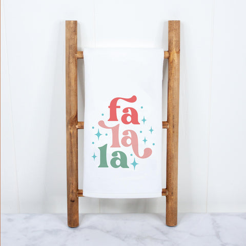 Fa La La Christmas Kitchen Towel