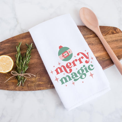 Merry Magic Christmas Kitchen Towel
