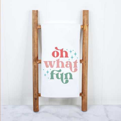 Oh What Fun Christmas Kitchen Towel