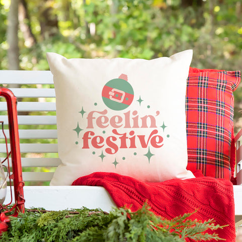Feeling Festive Christmas Pillow Cover