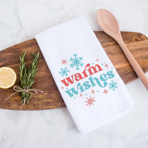 Warm Wishes Christmas Kitchen Towel