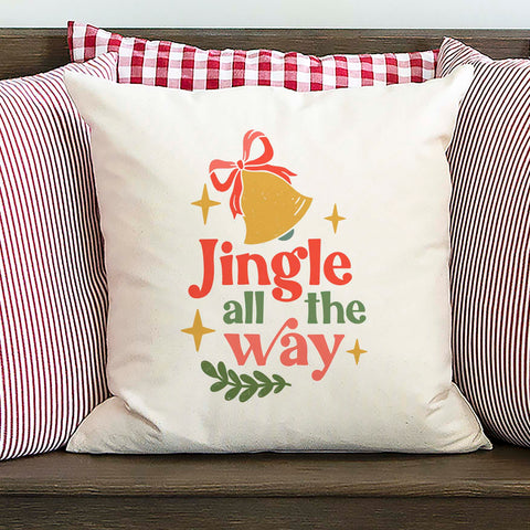 Jingle All the Way Christmas Pillow Cover