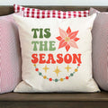 'Tis the Season Retro Christmas Pillow Cover