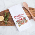 Christmas is what you bake it holiday kitchen hand towel