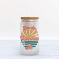 Let the Sunshine In Frosted Glass Can Tumbler