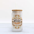 Stay Golden Frosted Glass Can Tumbler