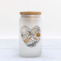 I Love Halloween Frosted Glass Can Tumbler