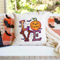 Love Halloween Pumpkin Pillow Cover