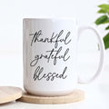 Thankful Grateful Blessed Fall Mug