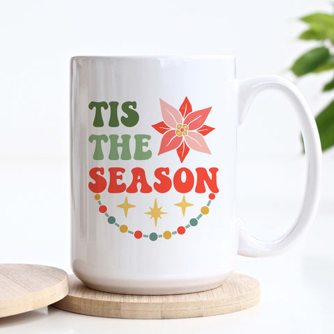 Tis the Season Retro Christmas Mug