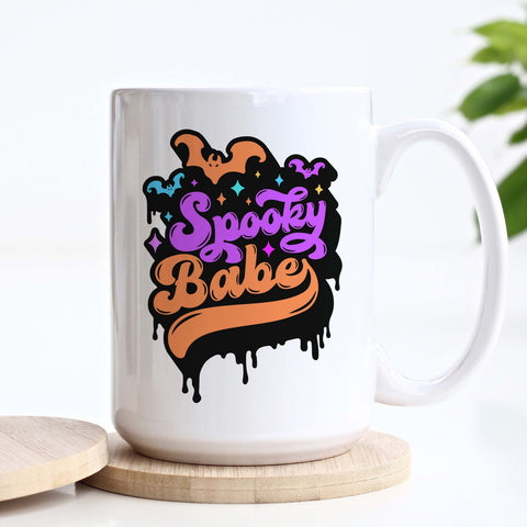 Spooky Babe Halloween Ceramic Mug