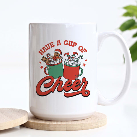 Have a Cup of Cheer, Gingerbread Man Christmas Ceramic Mug