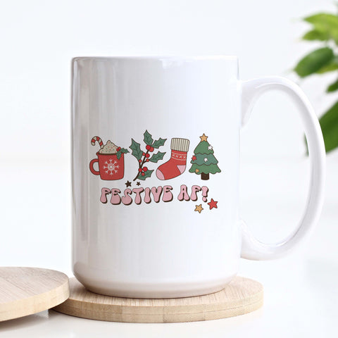 Festive AF Christmas Ceramic Mug