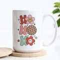 Ho Ho Ho Retro Christmas Ceramic Mug