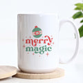 Merry Magic Retro Christmas Ceramic Mug
