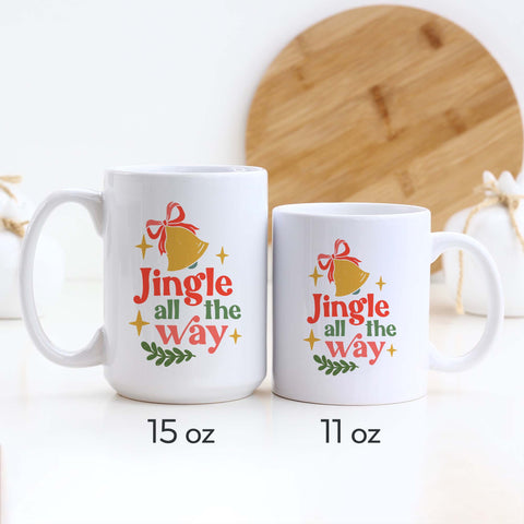 Jingle All the Way Retro Christmas Mug