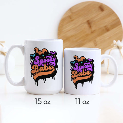 Spooky Babe Halloween Ceramic Mug