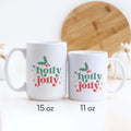 Holly Jolly Retro Christmas Ceramic Mug