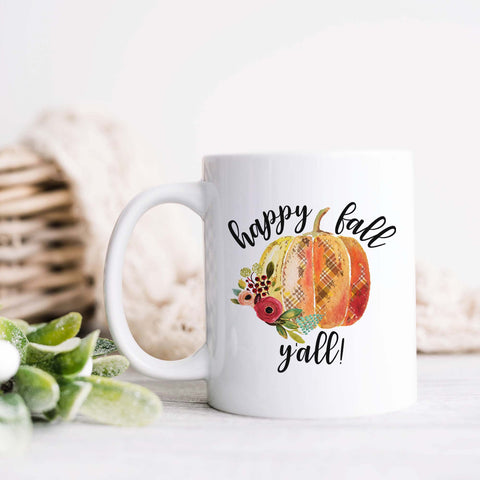 Happy Fall Y'all Mug