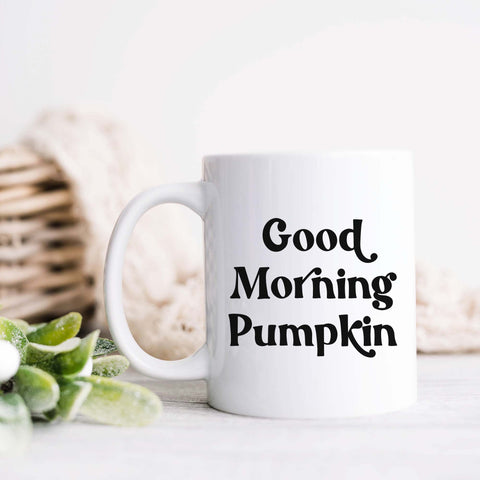 Good Morning Pumpkin, Fall Ceramic Mug