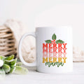 Merry Mama Retro Christmas Mug