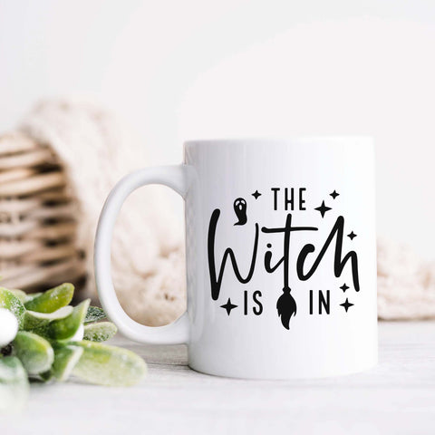 The Witch Is In, Halloween Ceramic Mug