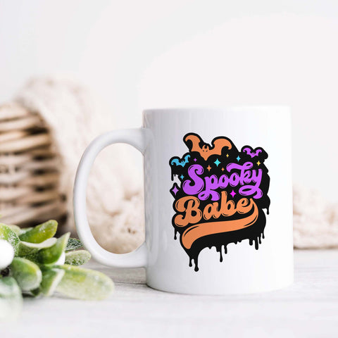 Spooky Babe Halloween Ceramic Mug