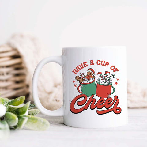 Have a Cup of Cheer, Gingerbread Man Christmas Ceramic Mug