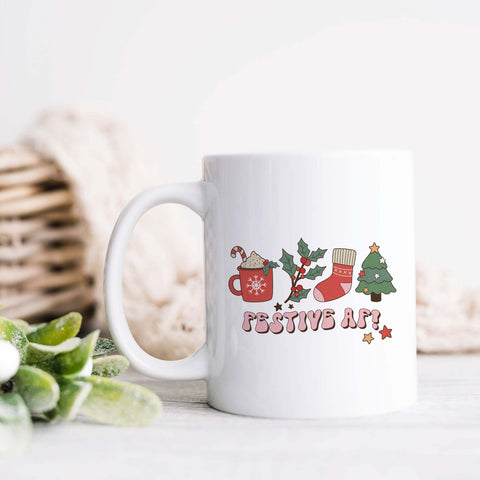 Festive AF Christmas Ceramic Mug
