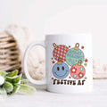 Festive AF Christmas Ornaments Ceramic Mug