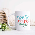 Happy Holla Days Retro Christmas Ceramic Mug