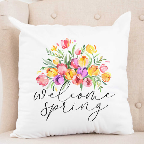Welcome Spring Pillow Cover