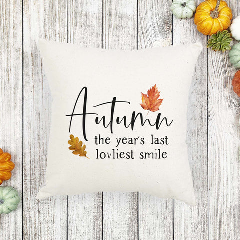 autumn quote fall linen pillow cover, modern farmhouse home decor, boho home decor, cottage core home decor