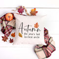 autumn quote fall linen pillow cover, modern farmhouse home decor, boho home decor, cottage core home decor
