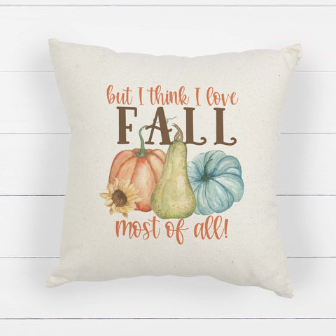 but I think I love fall most of all linen pillow cover, modern farmhouse home decor, boho home decor, cottage core home decor