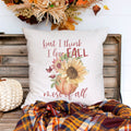but I love fall most of all floral pumpkin linen pillow cover, modern farmhouse home decor, boho home decor, cottage core home decor