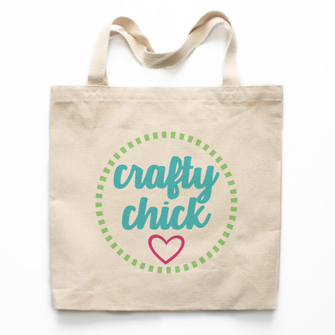 Crafty Chick Canvas Tote Bag