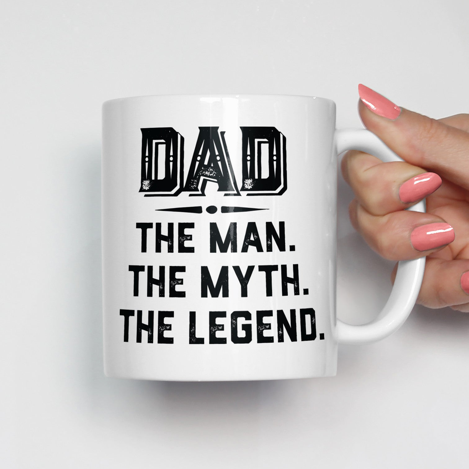 Mug Gift For Dad XL 18 oz Imprint, PAPA, The Man - The Myth - The Legend  18