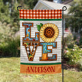 fall love personalized fall garden flag, welcome flag, modern farmhouse home decor