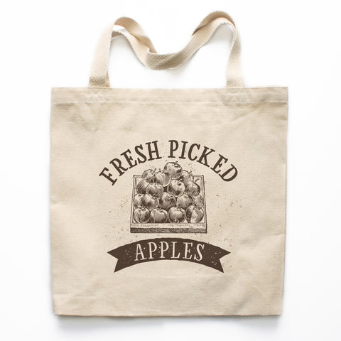 Fresh Picked Apples Canvas Tote Bag