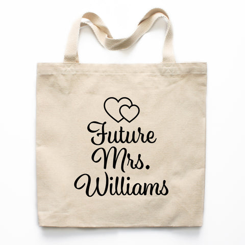 Future Mrs Engagement Canvas Tote Bag