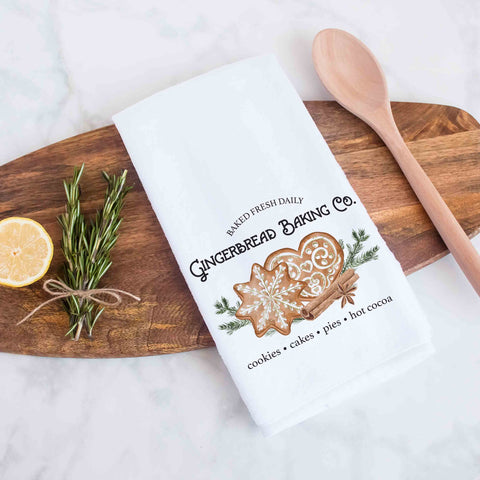 Gingerbread Baking Co Christmas Kitchen Towel