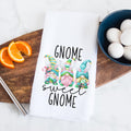 Gnome sweet gnome easter kitchen towel, hand towel, tea towel