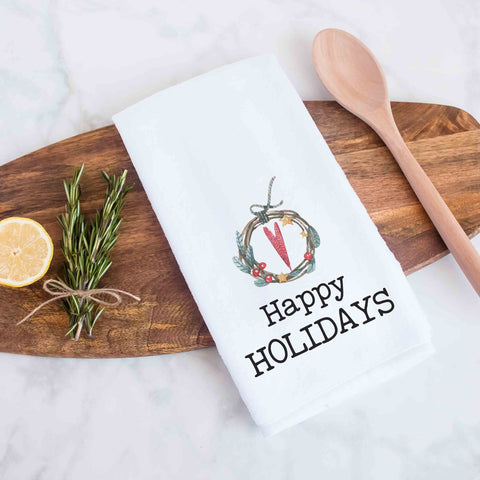 Happy Holidays Christmas Kitchen Towel