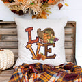 fall harvest love thanksgiving linen pillow cover, modern farmhouse home decor, boho home decor, cottage core home decor